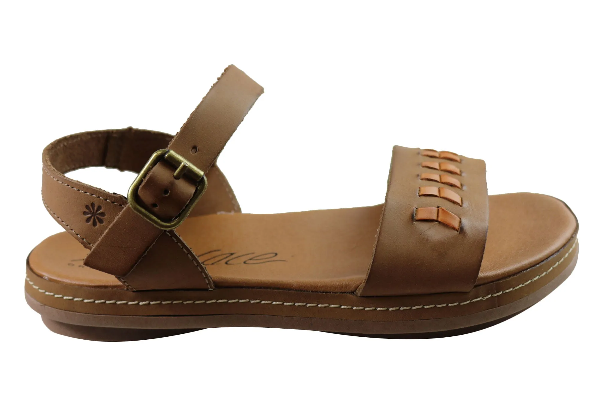 New Face Paradise Damen Bequeme Ledersandalen Hergestellt in Brasilien New Face Schuhe