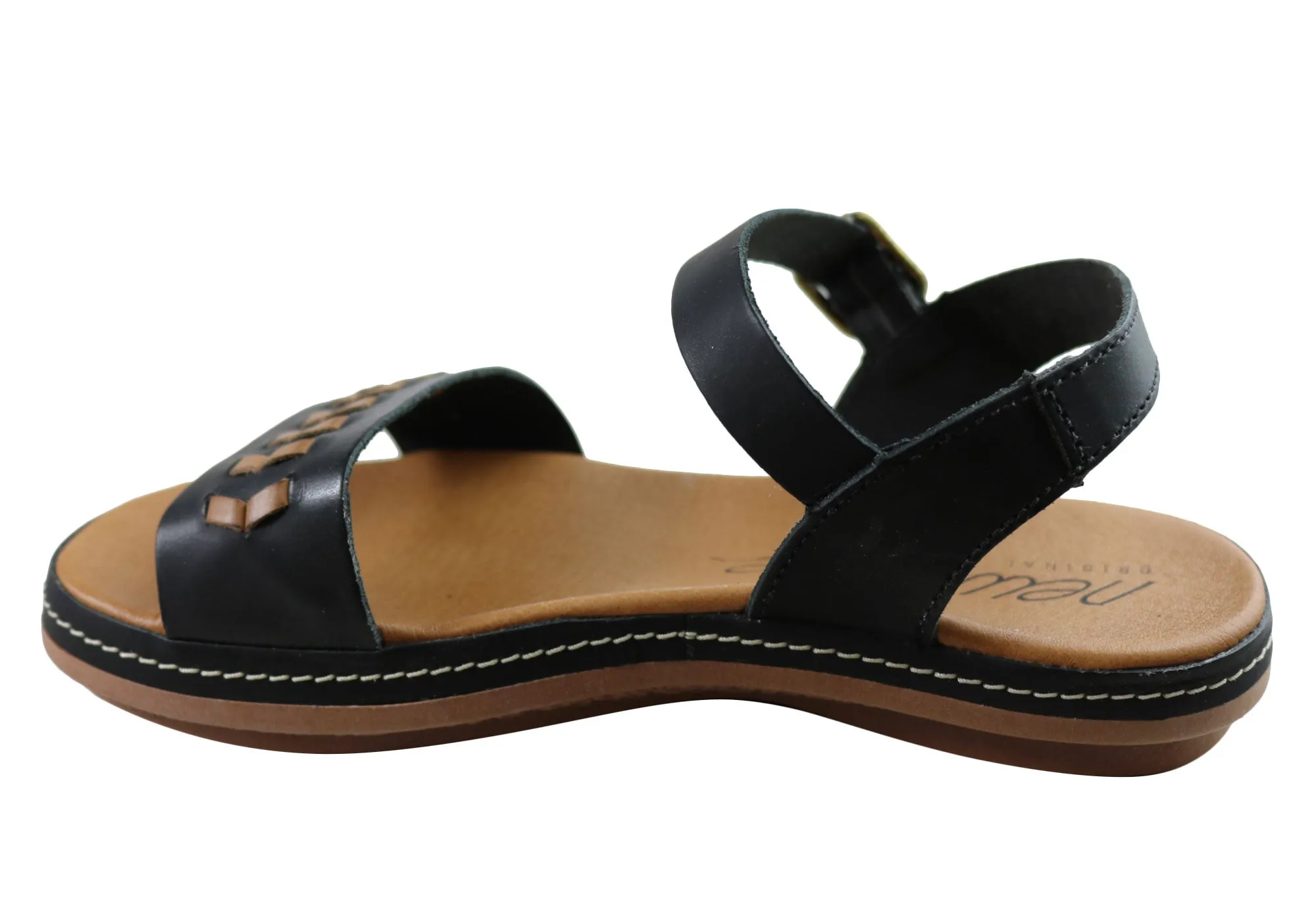 New Face Paradise Damen Bequeme Ledersandalen Hergestellt in Brasilien New Face Schuhe