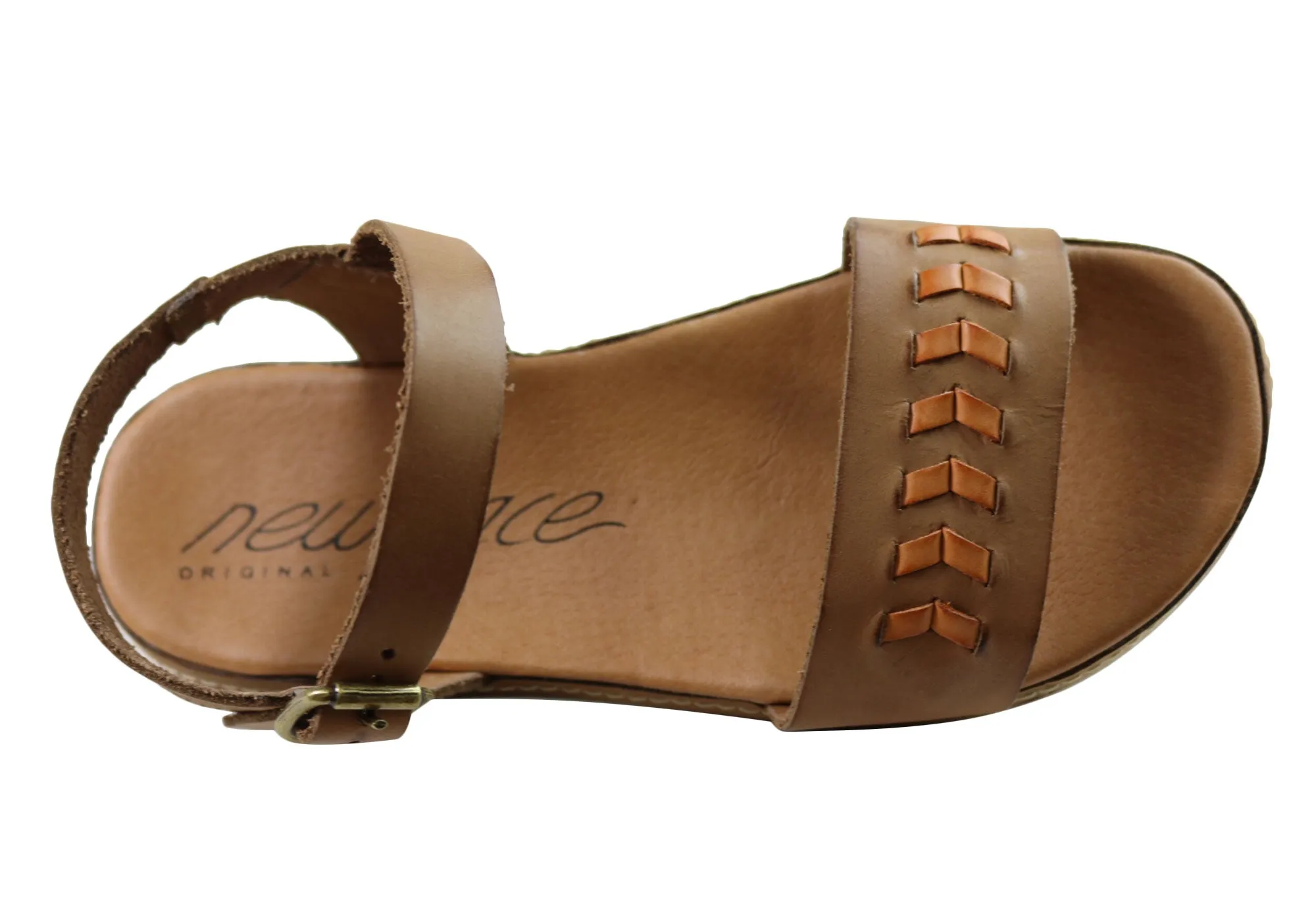 New Face Paradise Damen Bequeme Ledersandalen Hergestellt in Brasilien New Face Schuhe