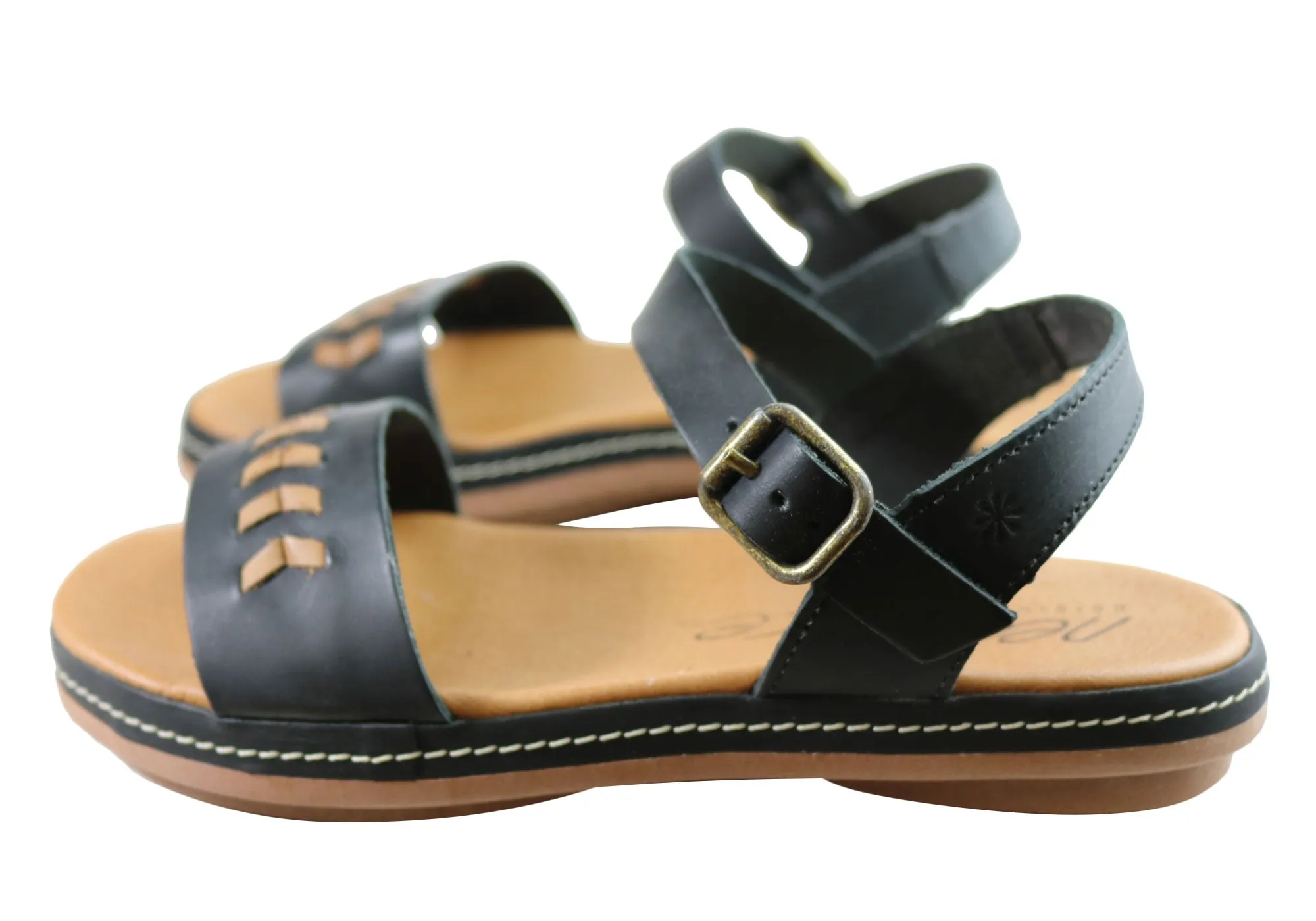 New Face Paradise Damen Bequeme Ledersandalen Hergestellt in Brasilien New Face Schuhe