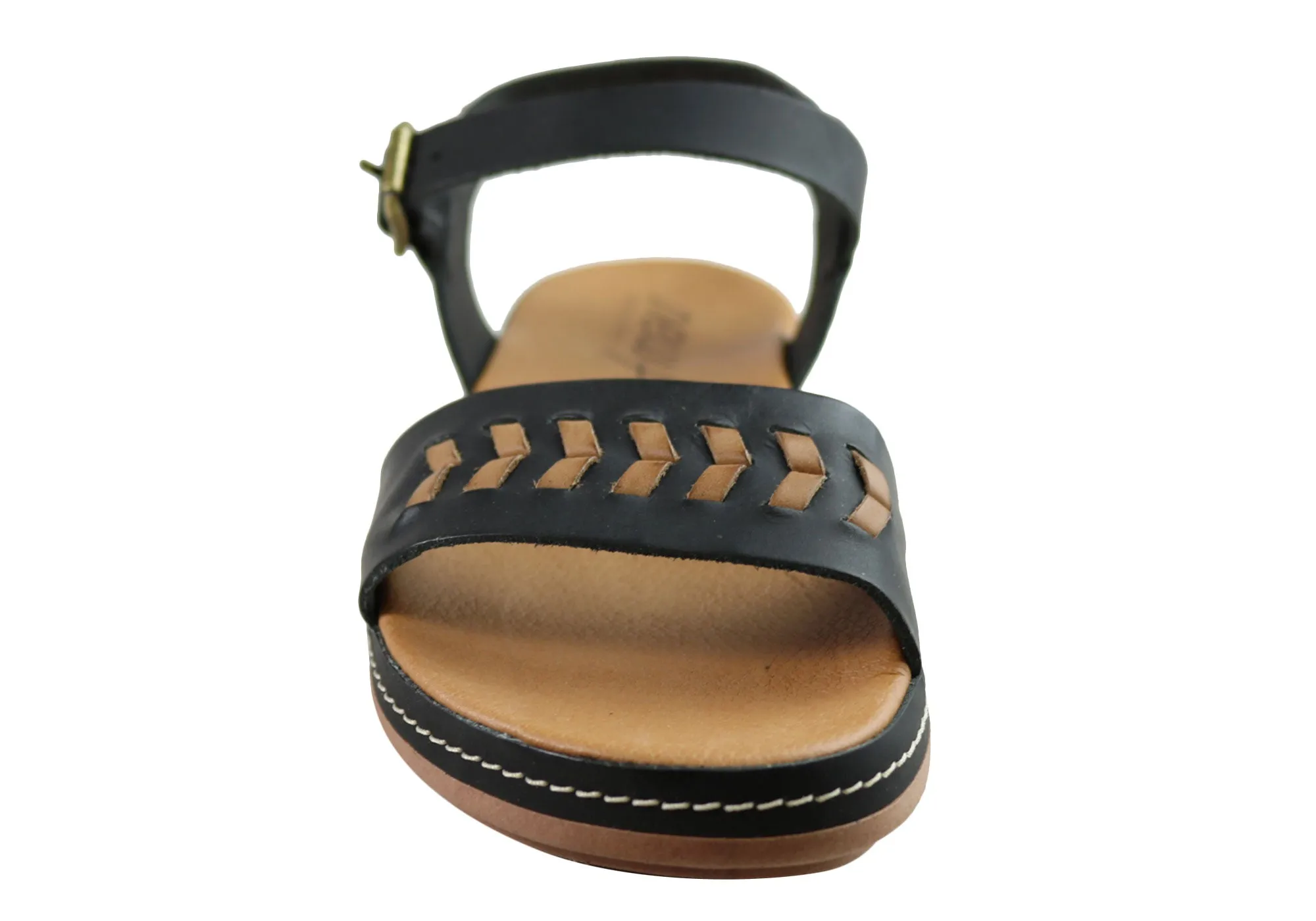 New Face Paradise Damen Bequeme Ledersandalen Hergestellt in Brasilien New Face Schuhe