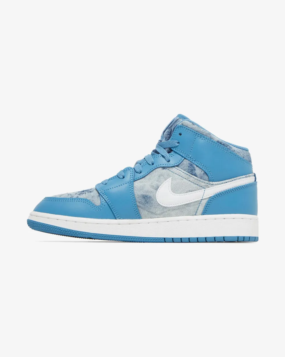 NIKE JORDAN1 MID GS GEWASCHENE JEANS
