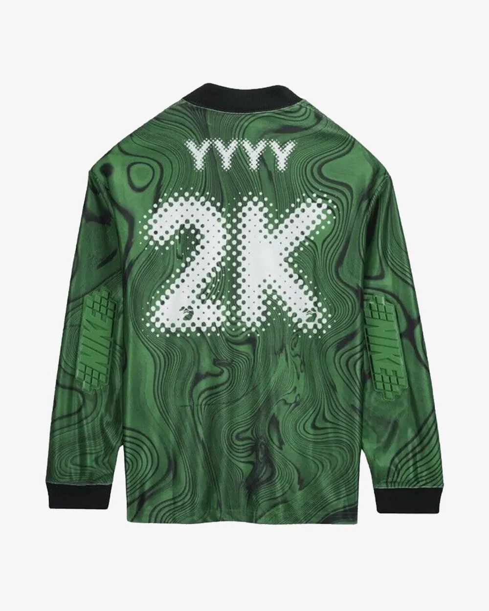 NIKE X OFF WHITE ALLOVER PRINT TRIKOT KELLY GRÜN (NEU)