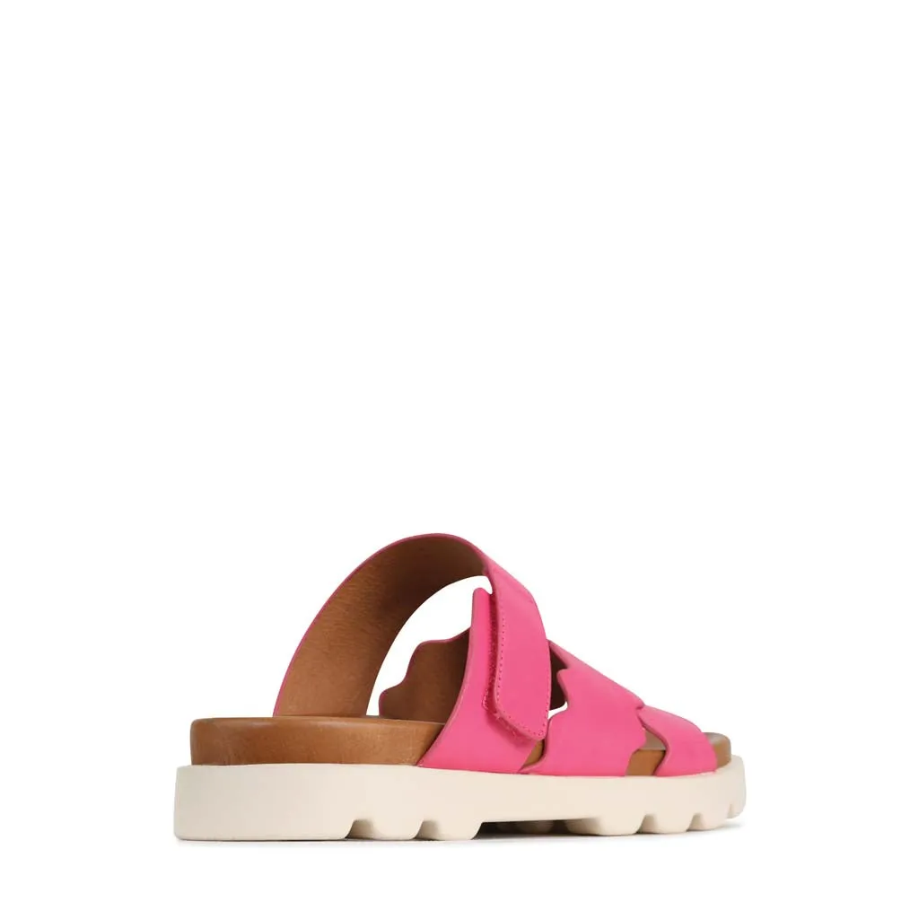NISSA LEDER-SLIDES SANDALEN