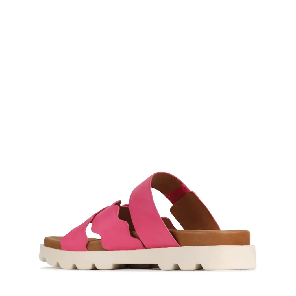 NISSA LEDER-SLIDES SANDALEN