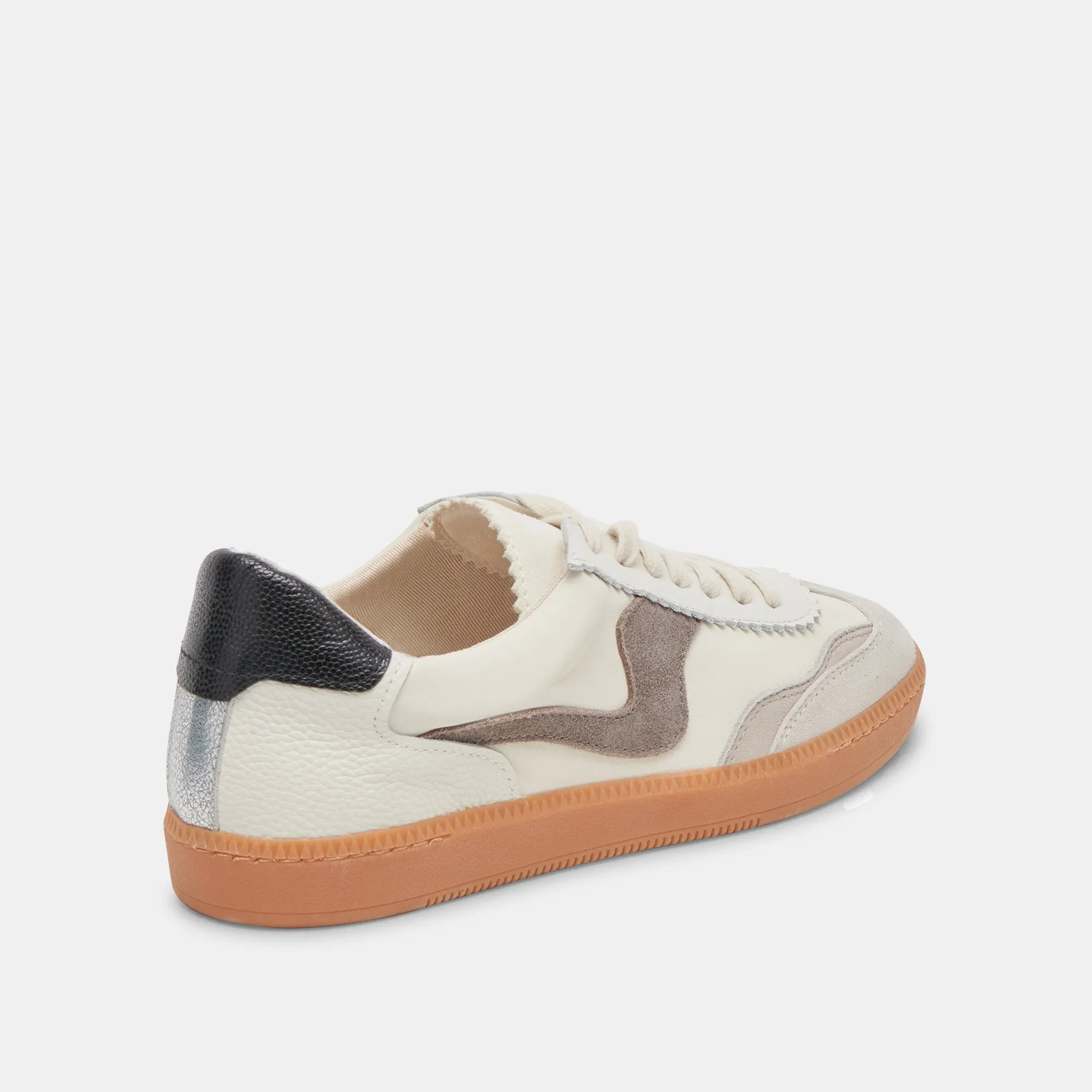 HINWEIS SNEAKERS WEIß GRAU LEDER