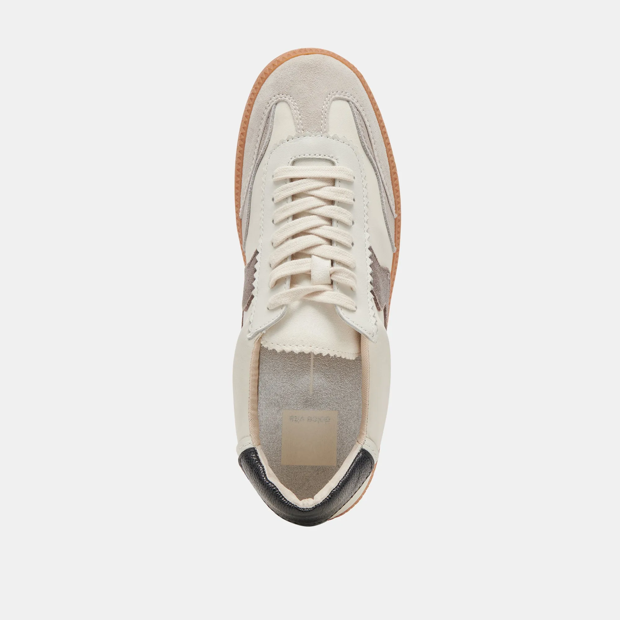 HINWEIS SNEAKERS WEIß GRAU LEDER
