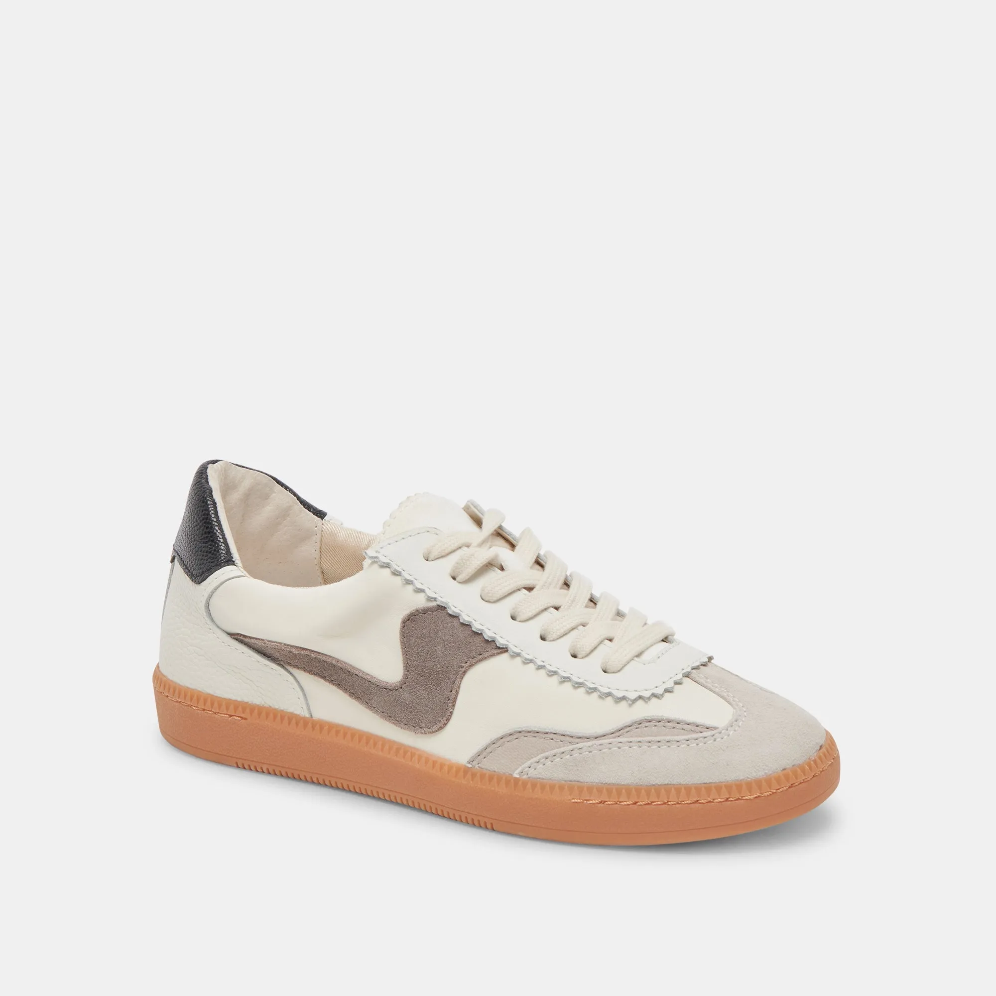 HINWEIS SNEAKERS WEIß GRAU LEDER