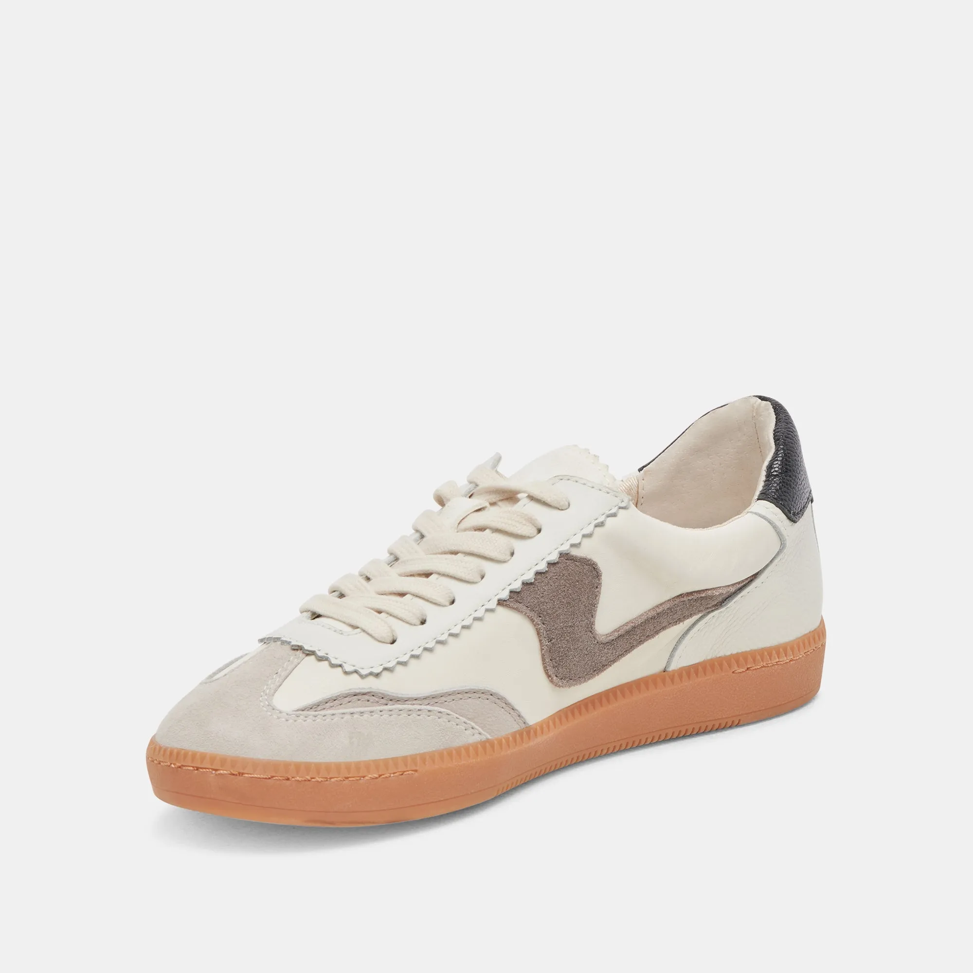 HINWEIS SNEAKERS WEIß GRAU LEDER