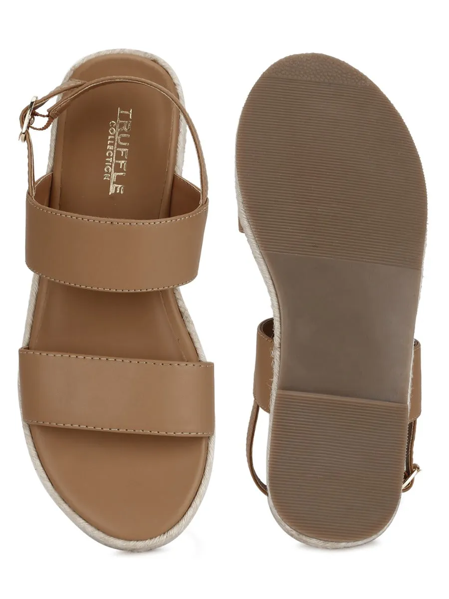 Nude PU-Jute-Espadrilles