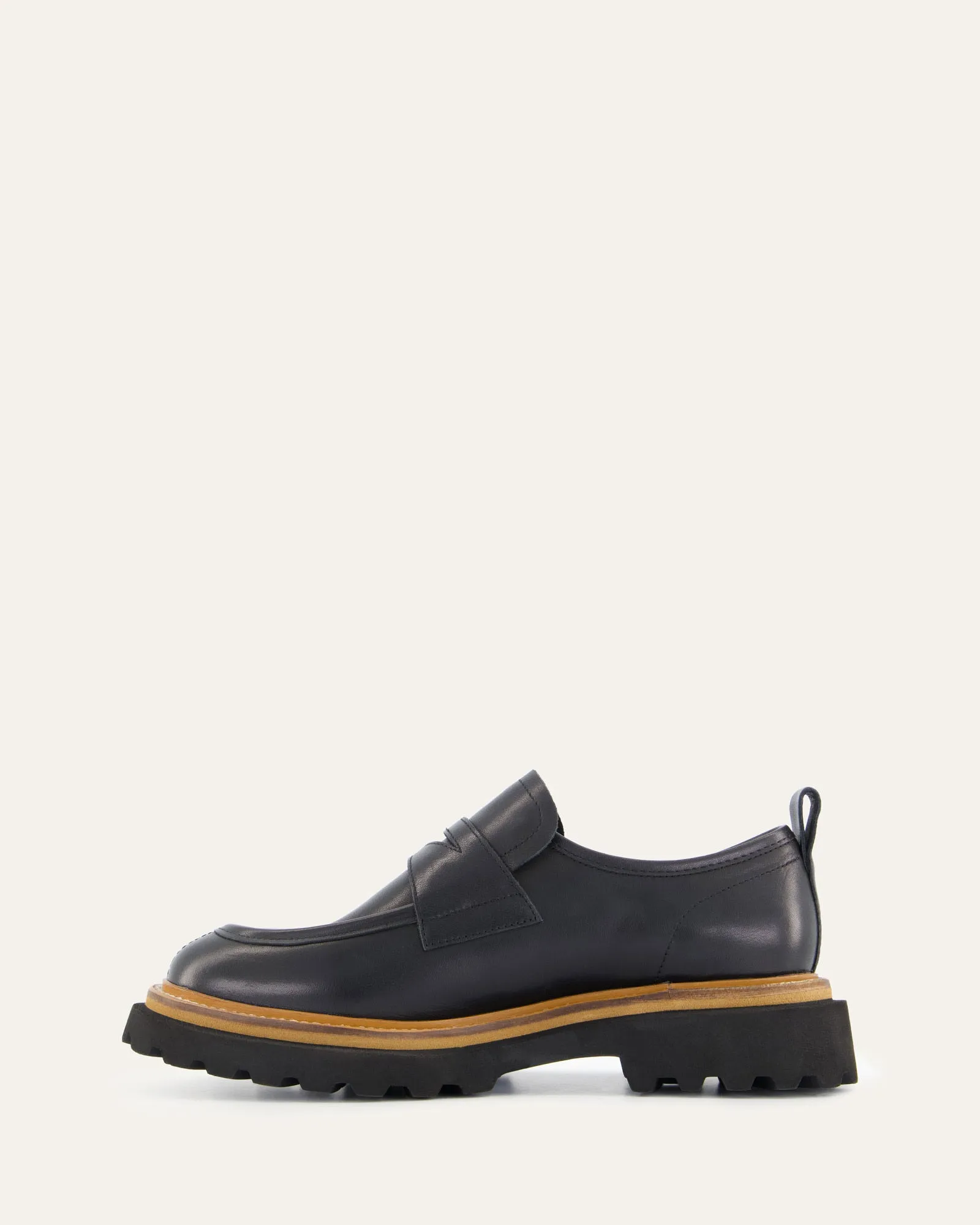 OBI LOAFERS SCHWARZES LEDER