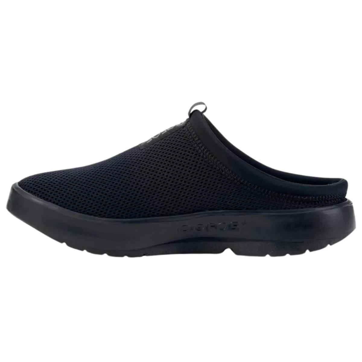 OOFOS Herren OOcoozie Sport Pantoffel Schwarz Mesh