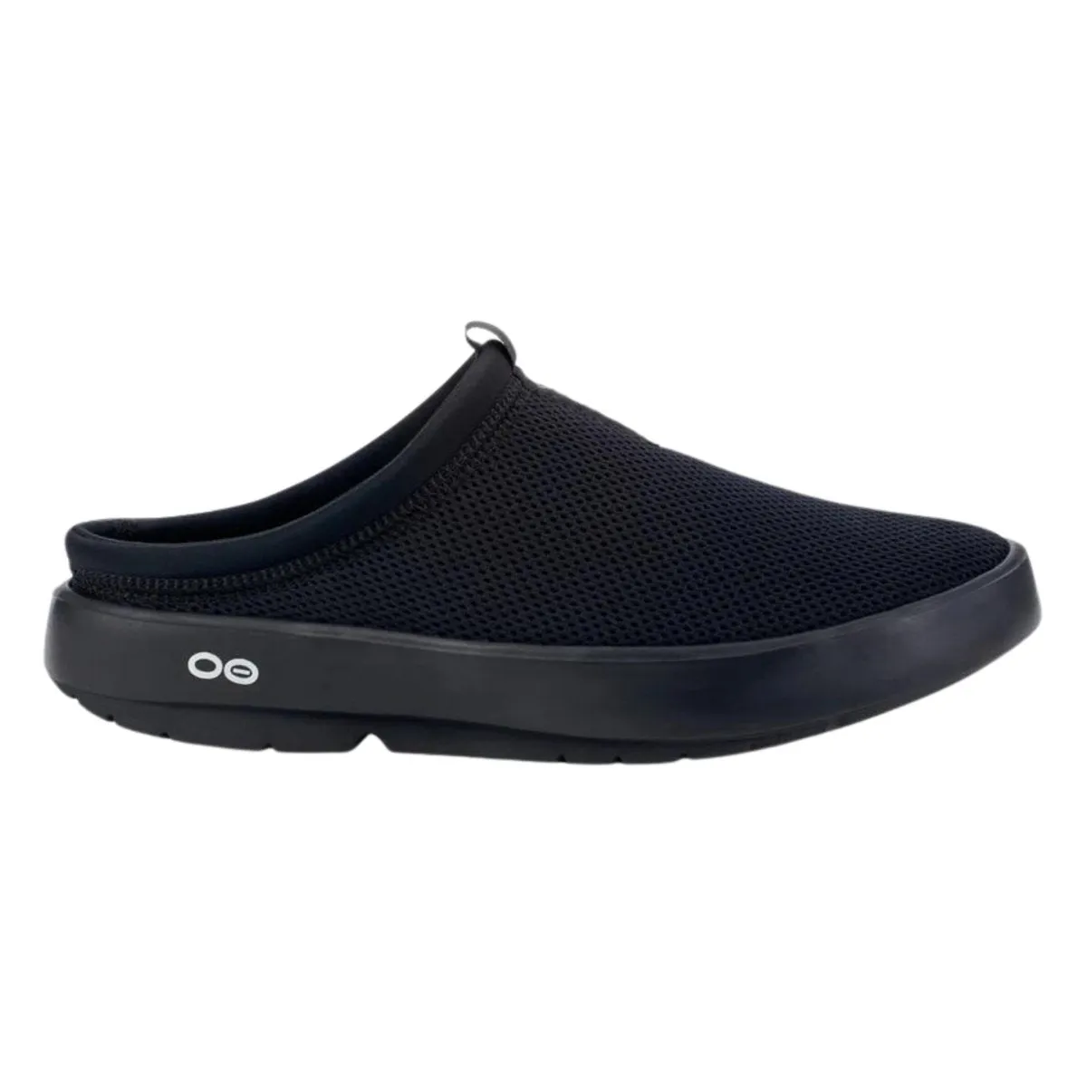 OOFOS Herren OOcoozie Sport Pantoffel Schwarz Mesh