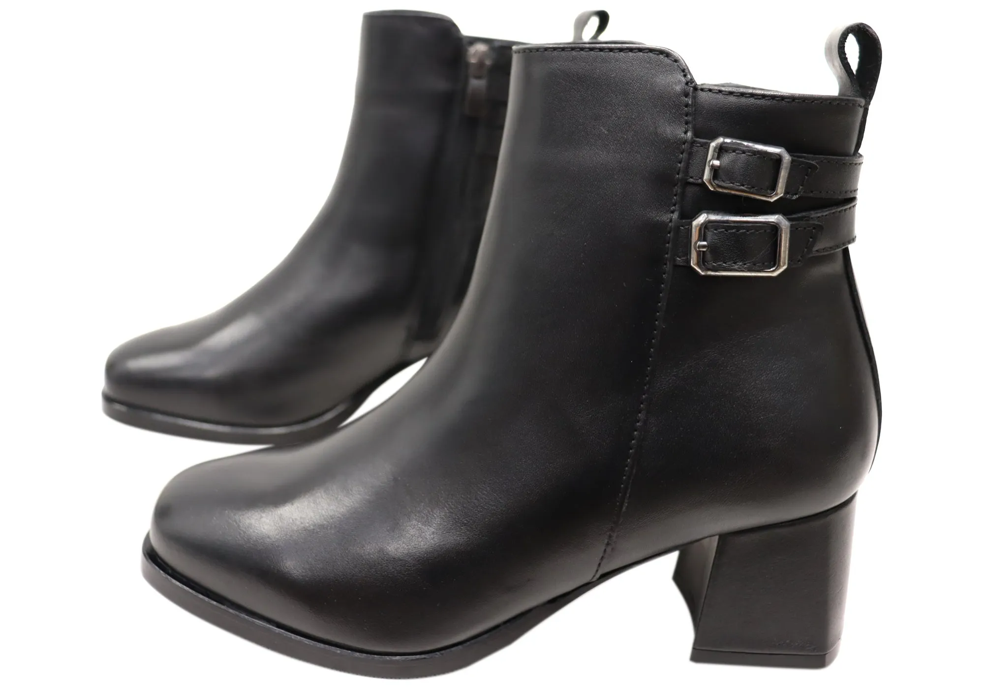 Orizonte Astara Damen Europäische Bequeme Leder Knöchelstiefel Orizonte Schuhe