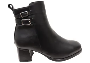 Orizonte Astara Damen Europäische Bequeme Leder Knöchelstiefel Orizonte Schuhe