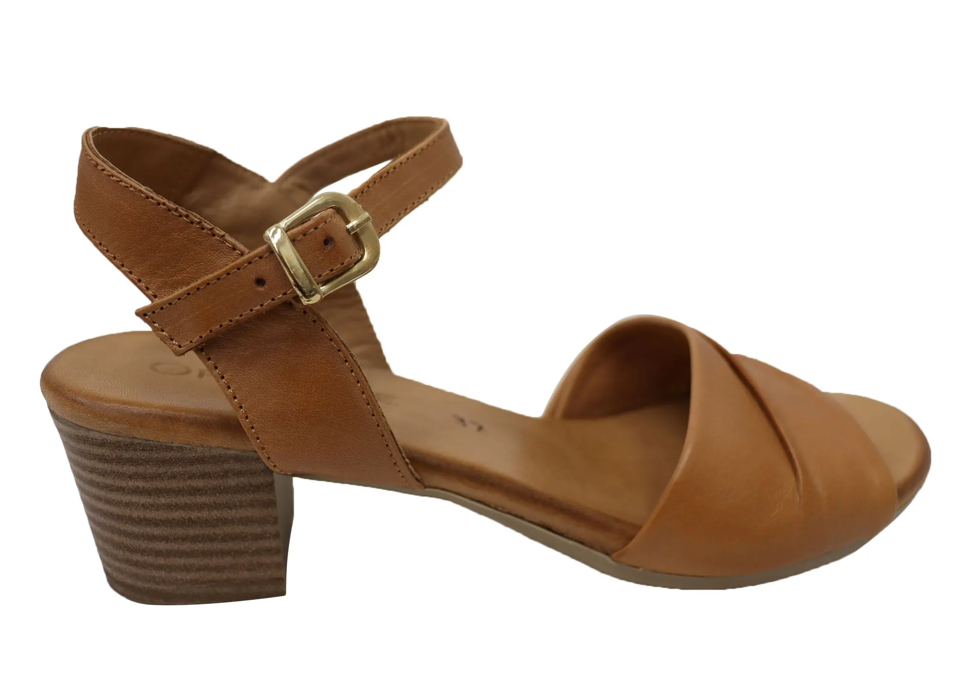 Orizonte Brooklen Damen Bequeme Europäische Ledersandalen Orizonte Schuhe