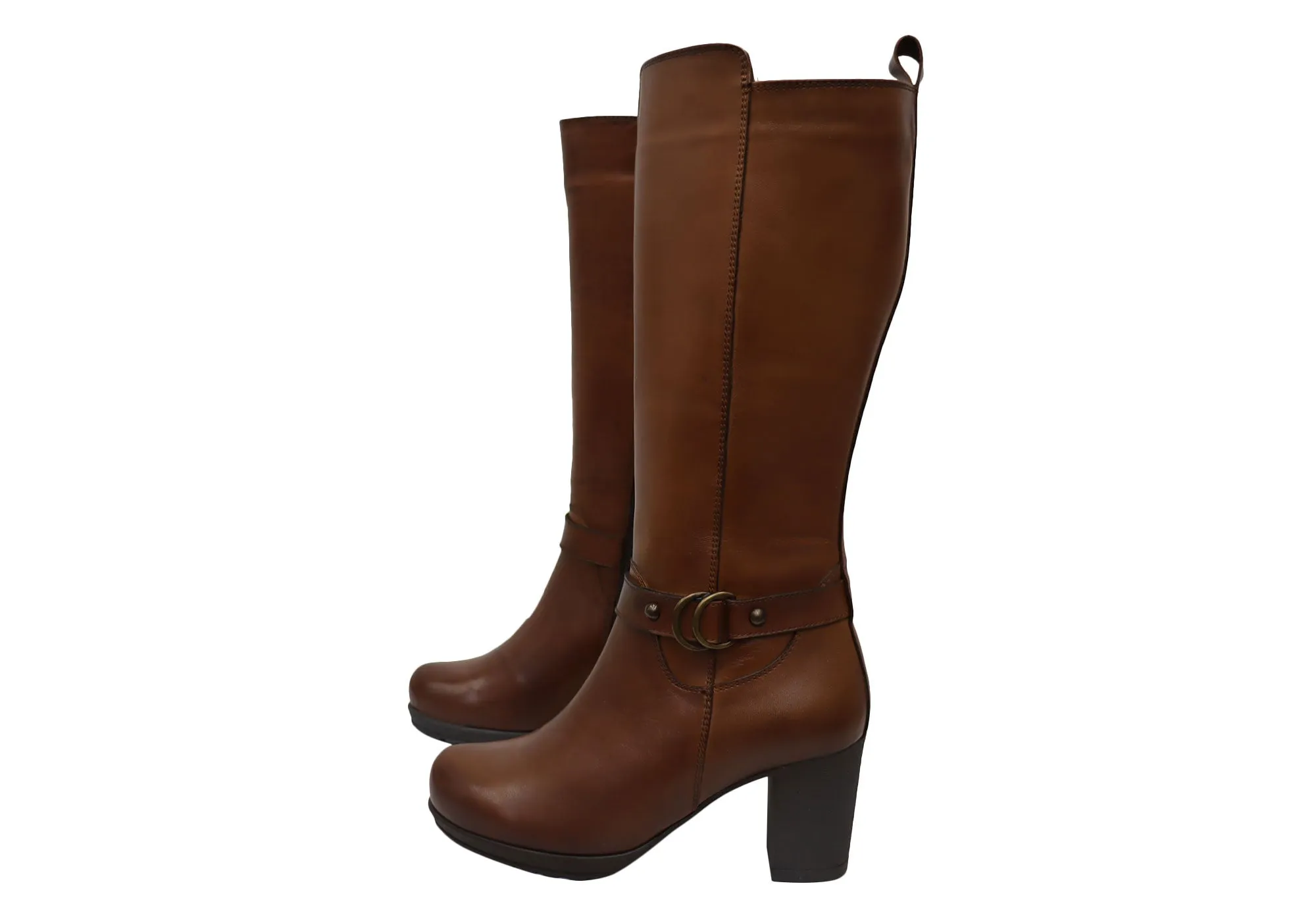Orizonte Cadby Damen Europäische Bequeme Leder Stiefel Kniehohe Stiefel Orizonte Schuhe