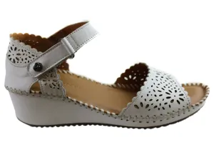 Orizonte Franni Damen Europäische Bequeme Keilabsatz Sandalen Orizonte Schuhe