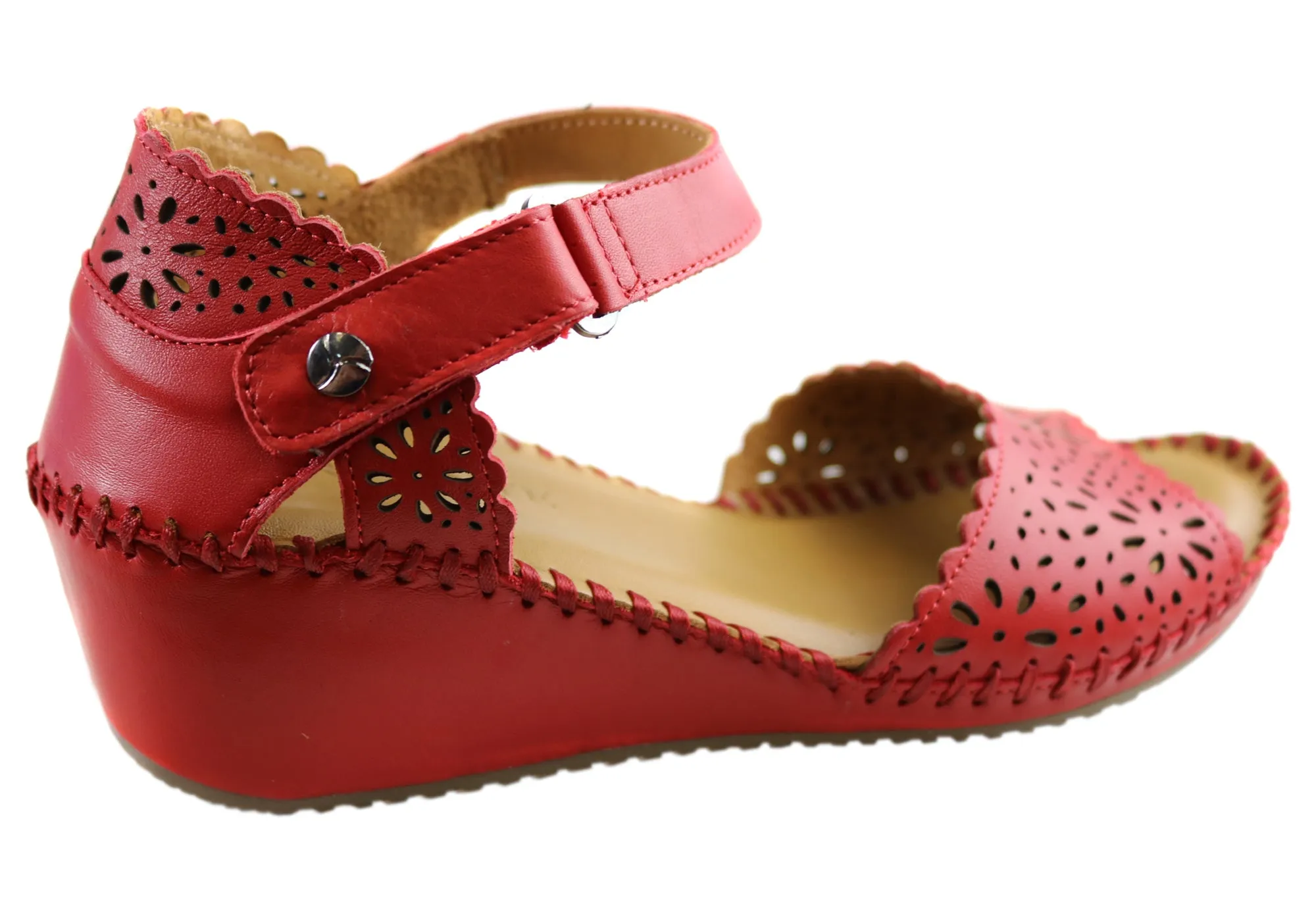 Orizonte Franni Damen Europäische Bequeme Keilabsatz Sandalen Orizonte Schuhe