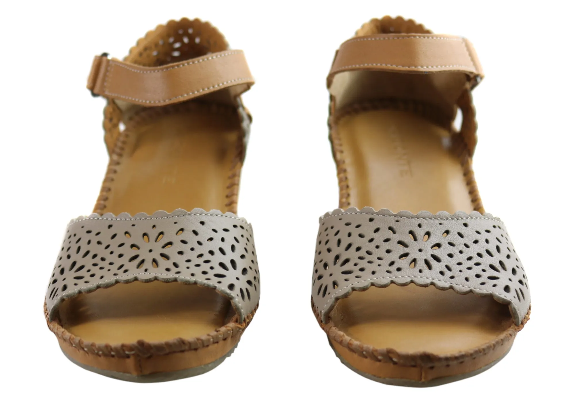 Orizonte Franni Damen Europäische Bequeme Keilabsatz Sandalen Orizonte Schuhe