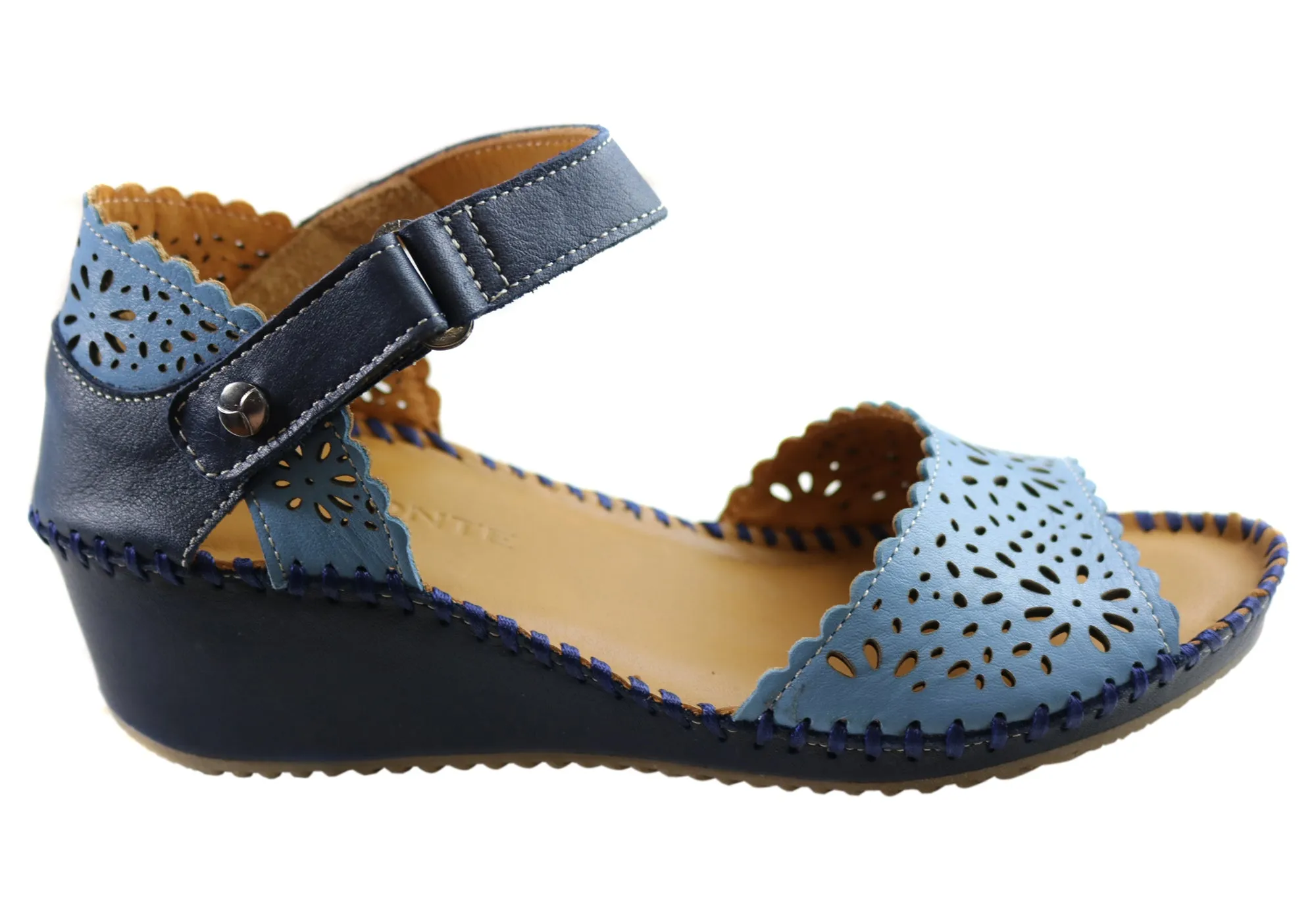 Orizonte Franni Damen Europäische Bequeme Keilabsatz Sandalen Orizonte Schuhe