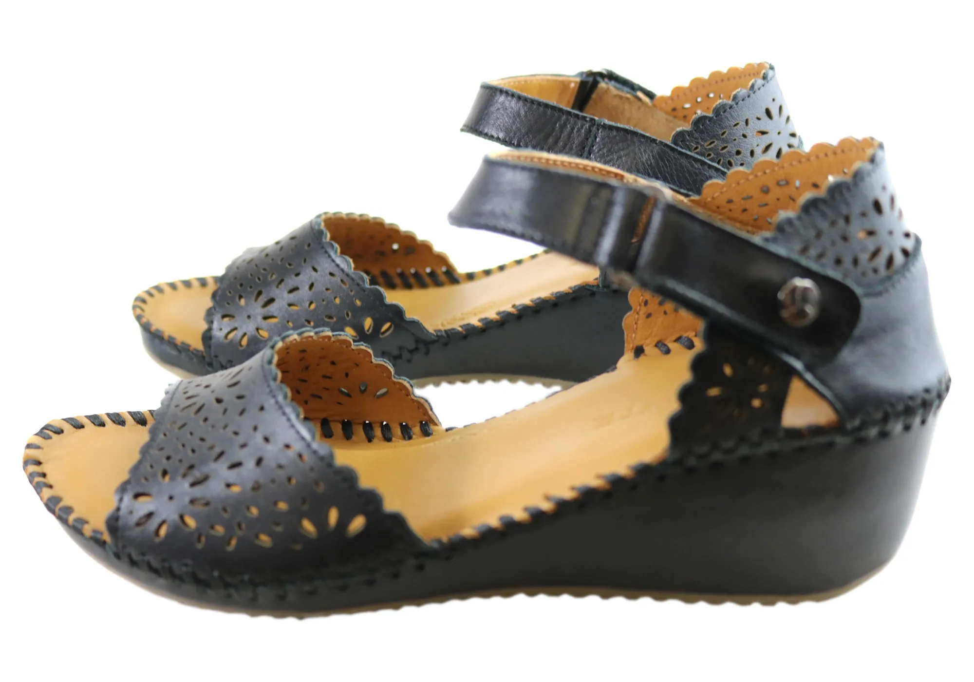 Orizonte Franni Damen Europäische Bequeme Keilabsatz Sandalen Orizonte Schuhe