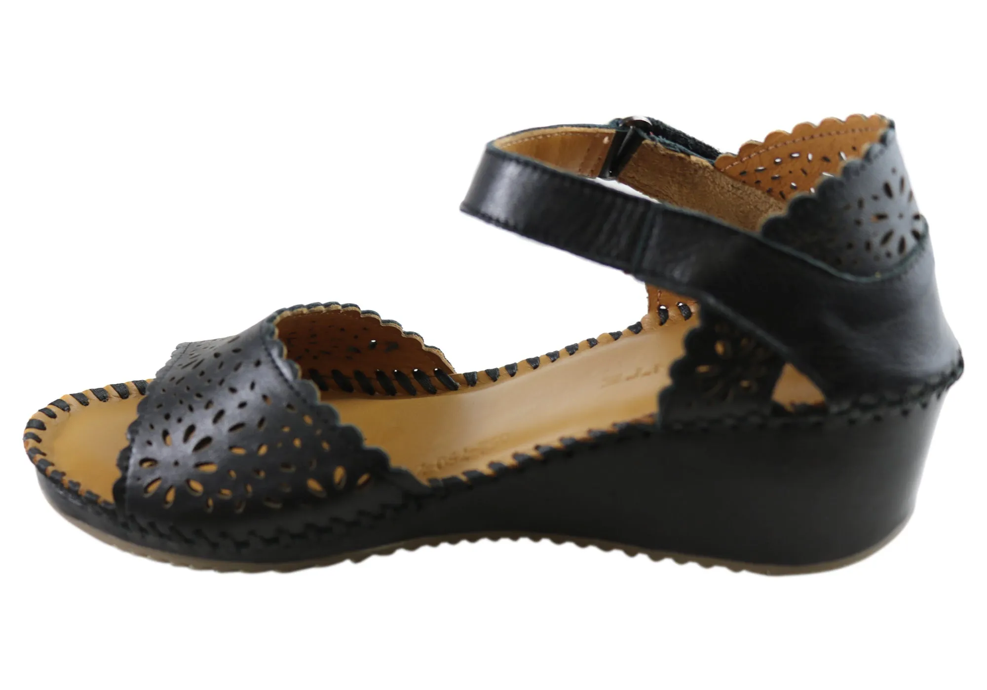 Orizonte Franni Damen Europäische Bequeme Keilabsatz Sandalen Orizonte Schuhe