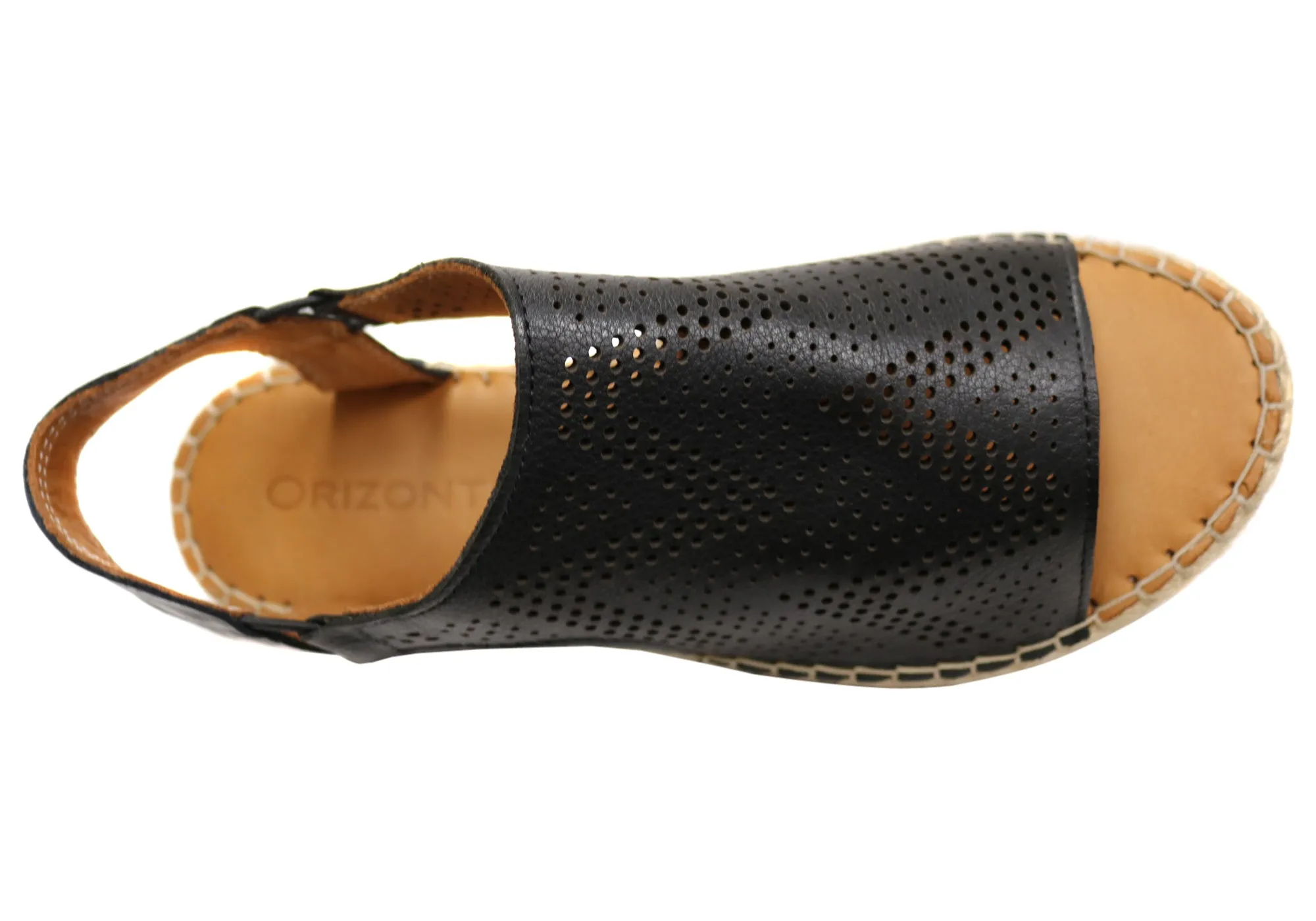 Orizonte Katrina Damen Europäische Leder Bequeme Espadrille Sandalen Orizonte Schuhe