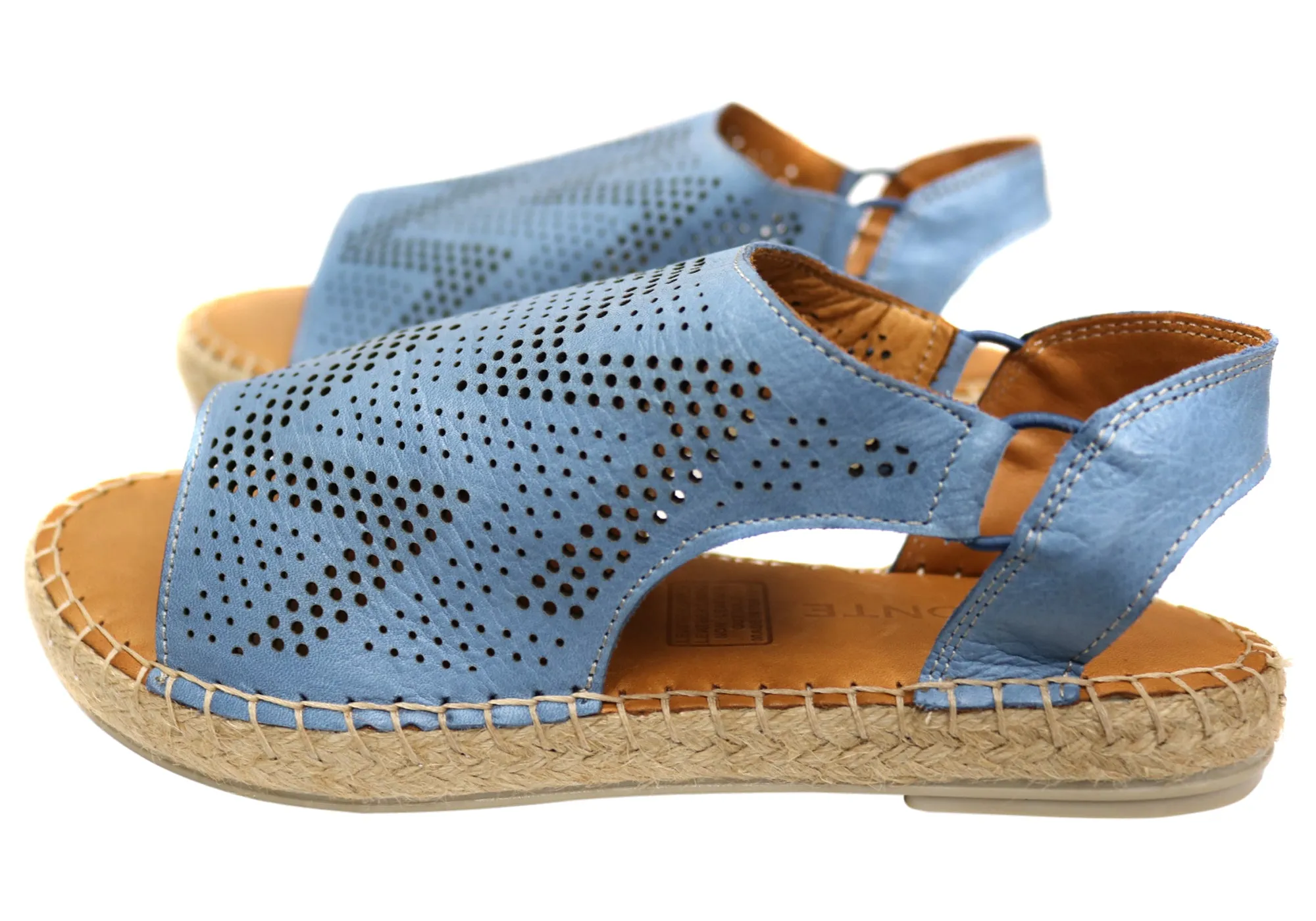 Orizonte Katrina Damen Europäische Leder Bequeme Espadrille Sandalen Orizonte Schuhe