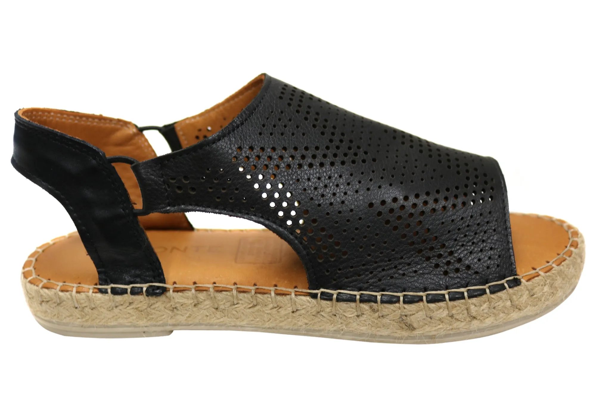 Orizonte Katrina Damen Europäische Leder Bequeme Espadrille Sandalen Orizonte Schuhe