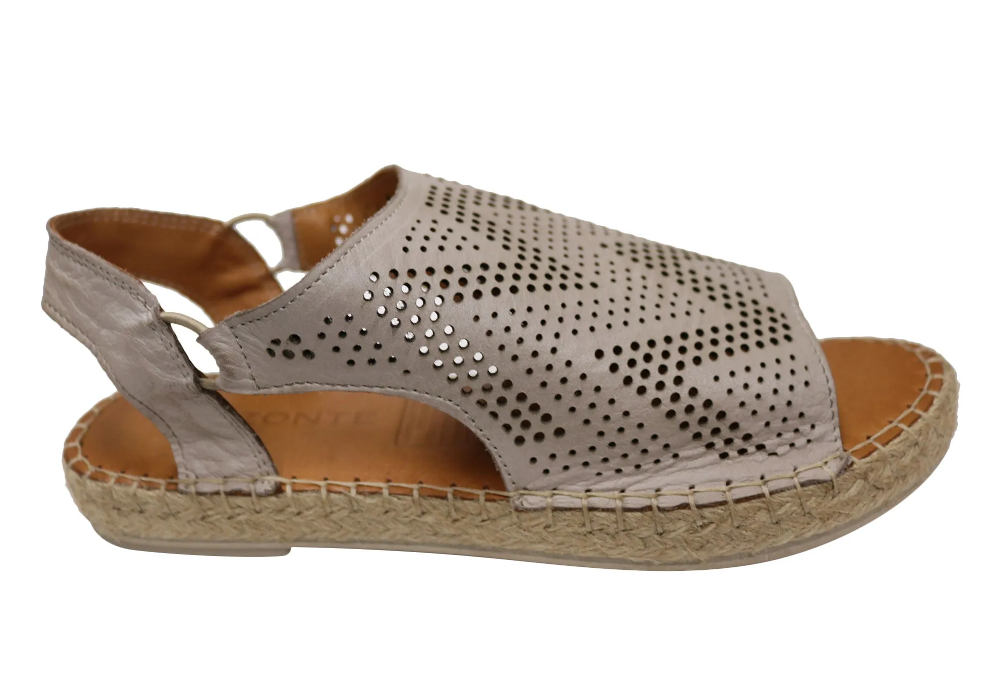 Orizonte Katrina Damen Europäische Leder Bequeme Espadrille Sandalen Orizonte Schuhe