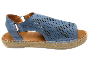Orizonte Katrina Damen Europäische Leder Bequeme Espadrille Sandalen Orizonte Schuhe