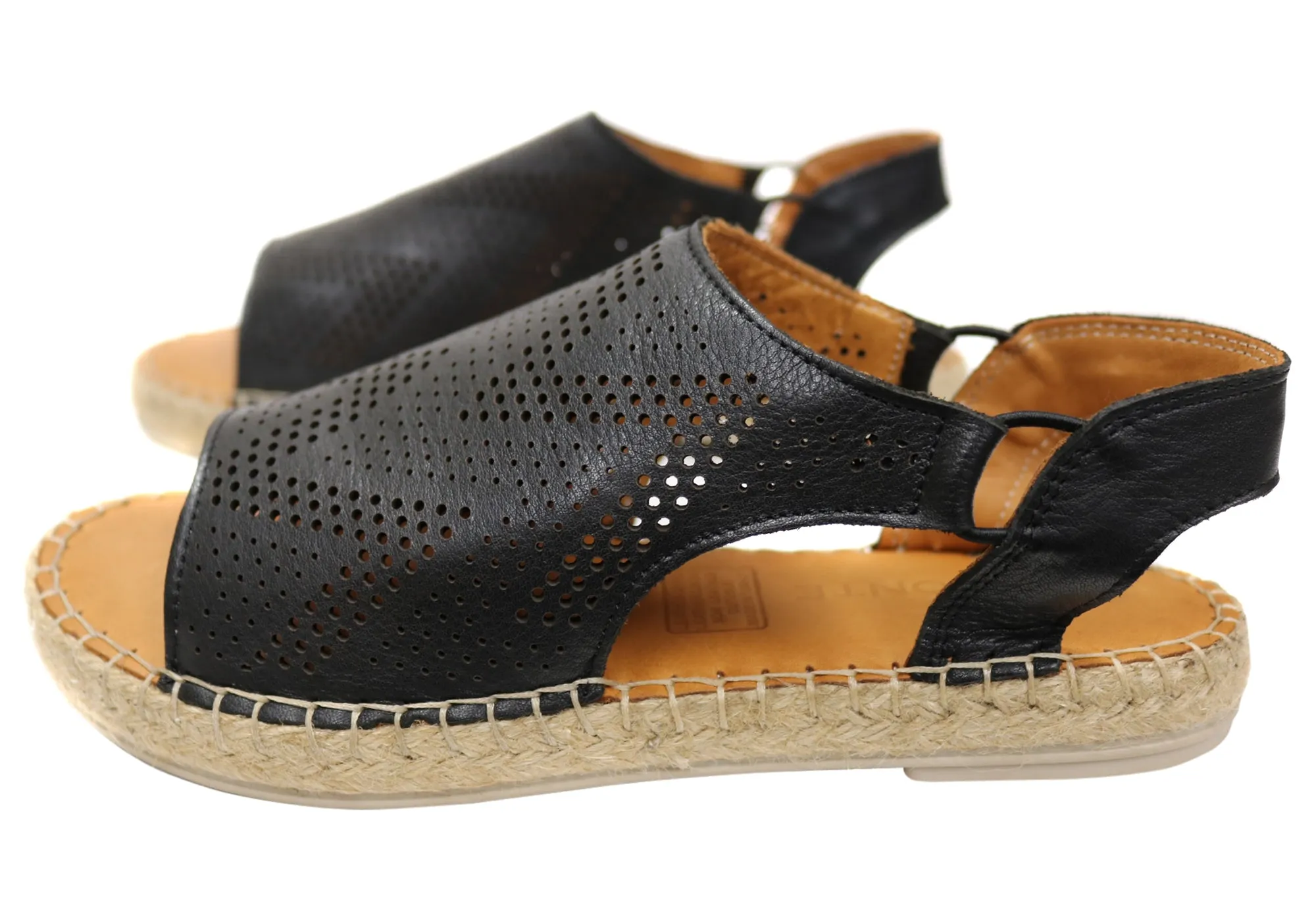 Orizonte Katrina Damen Europäische Leder Bequeme Espadrille Sandalen Orizonte Schuhe