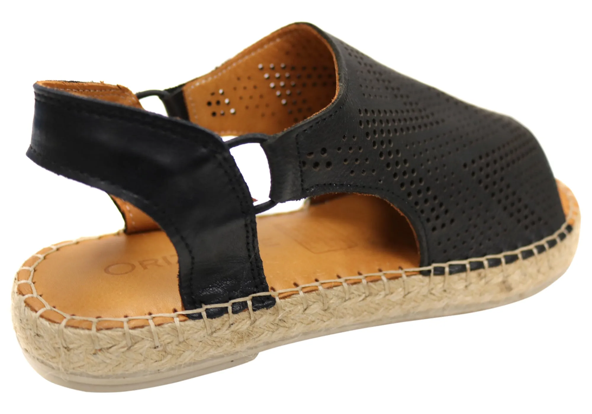 Orizonte Katrina Damen Europäische Leder Bequeme Espadrille Sandalen Orizonte Schuhe