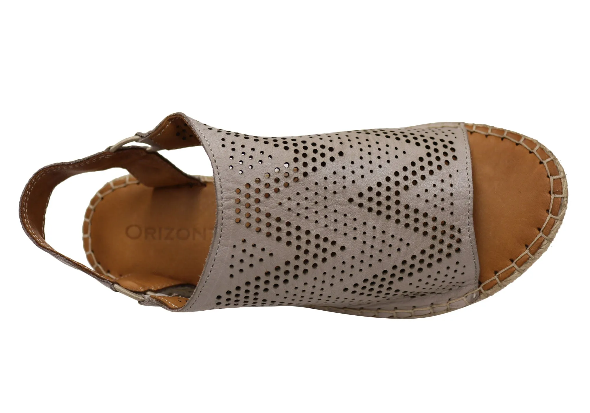 Orizonte Katrina Damen Europäische Leder Bequeme Espadrille Sandalen Orizonte Schuhe