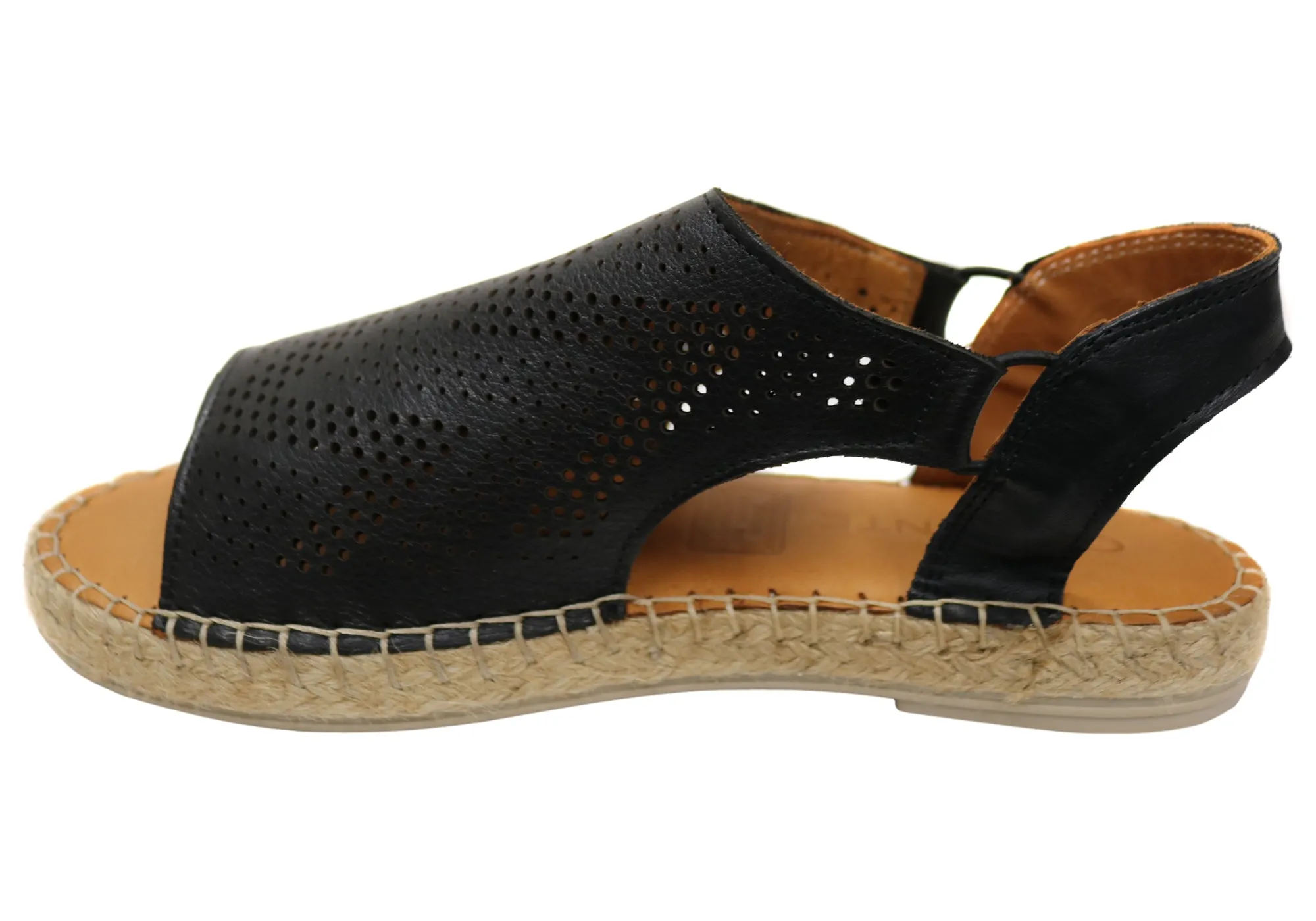 Orizonte Katrina Damen Europäische Leder Bequeme Espadrille Sandalen Orizonte Schuhe