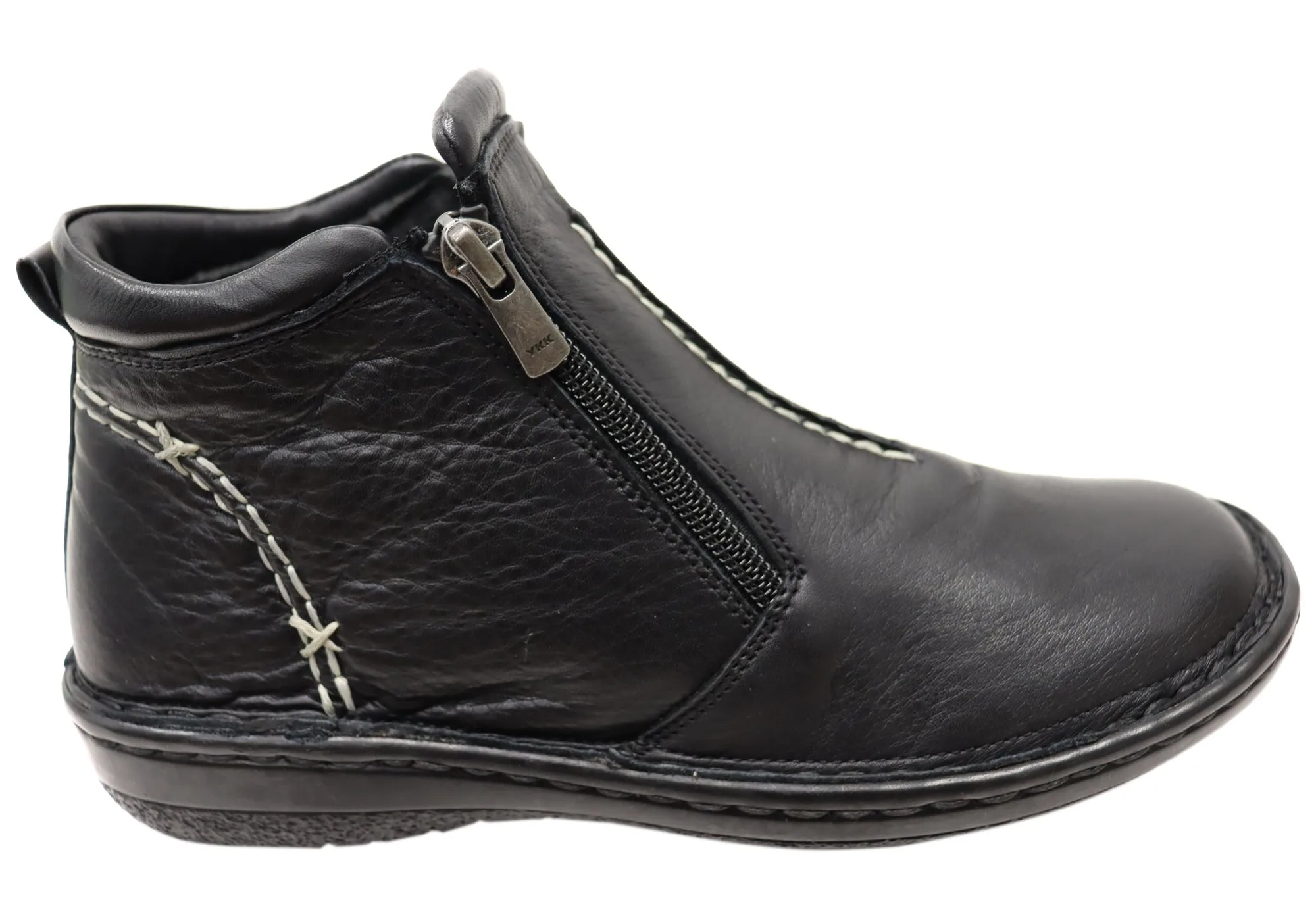 Orizonte Luna Damen Europäische Bequemliche Leder Knöchelstiefel Orizonte Schuhe