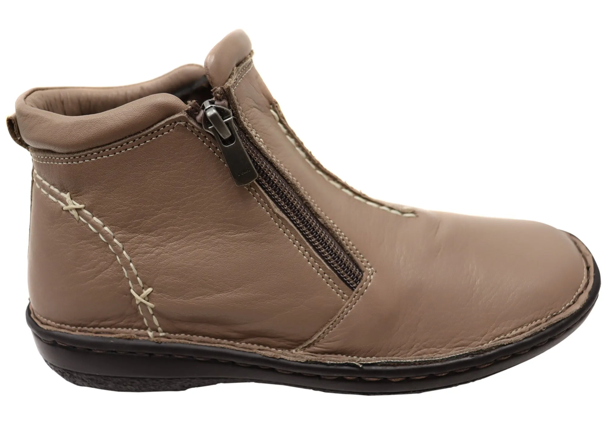 Orizonte Luna Damen Europäische Bequemliche Leder Knöchelstiefel Orizonte Schuhe