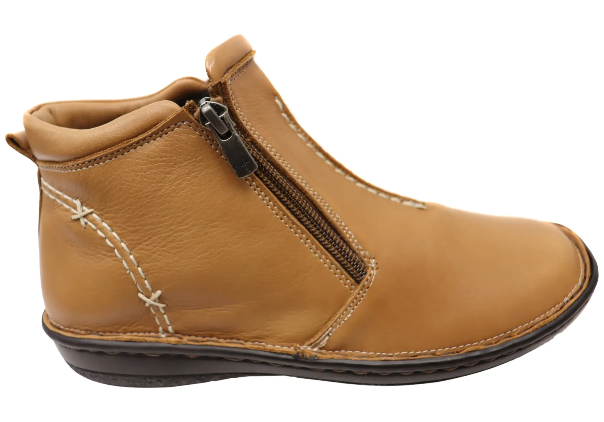 Orizonte Luna Damen Europäische Bequemliche Leder Knöchelstiefel Orizonte Schuhe