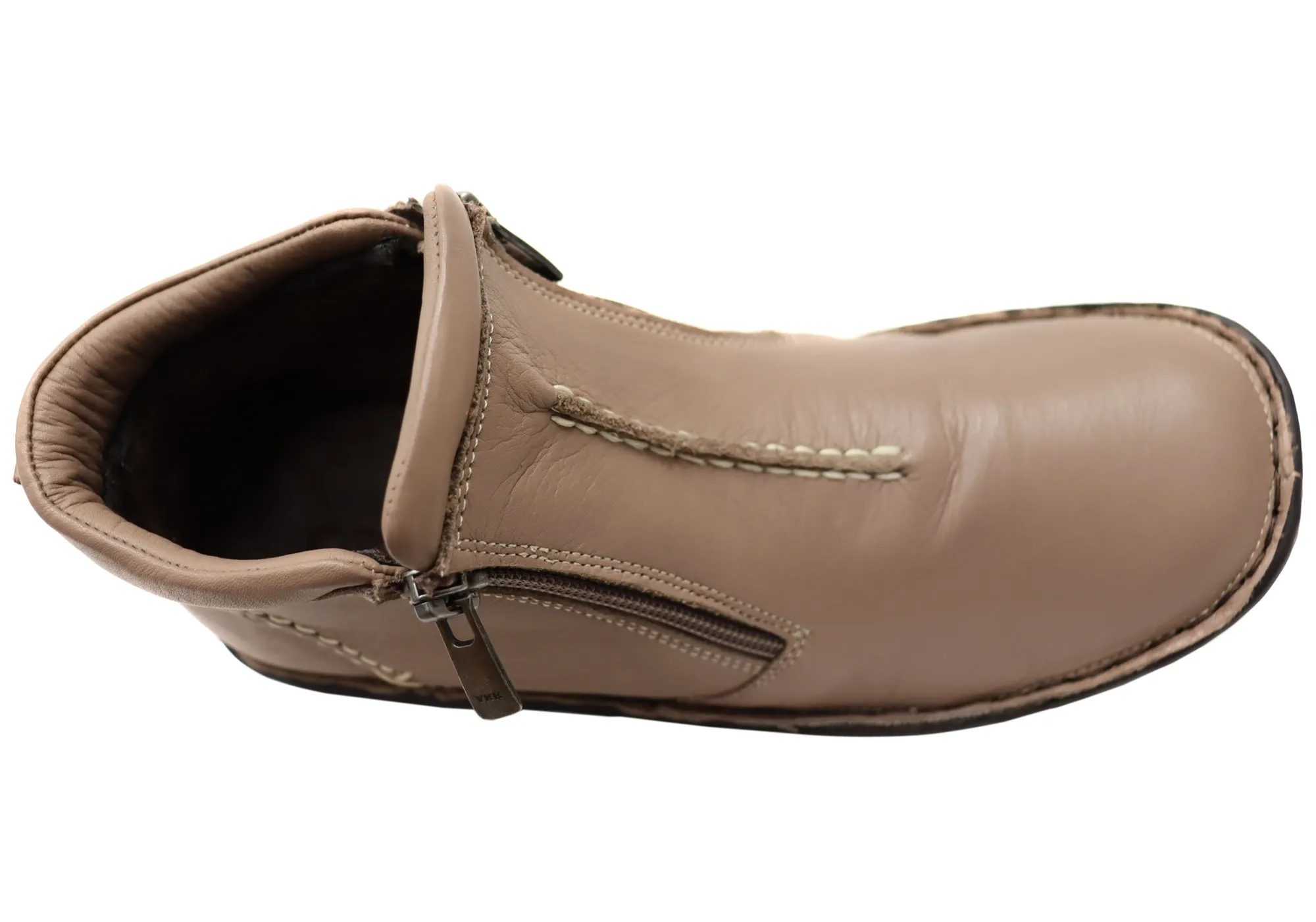 Orizonte Luna Damen Europäische Bequemliche Leder Knöchelstiefel Orizonte Schuhe