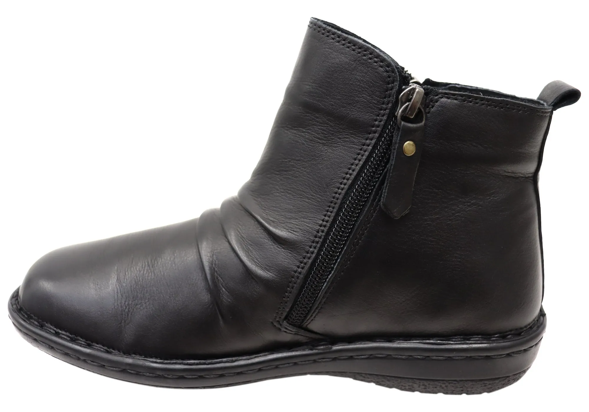 Orizonte Poet Damen Europäische Bequeme Leder Knöchelstiefel Orizonte Schuhe