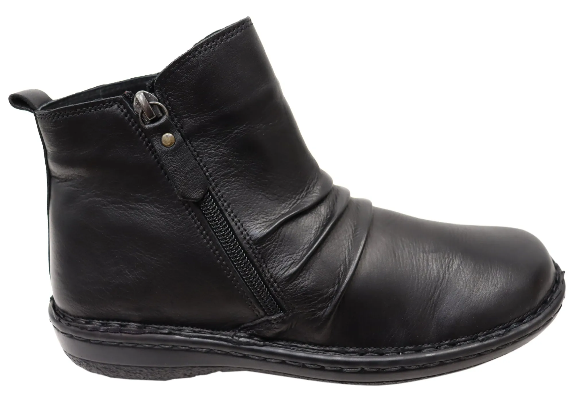 Orizonte Poet Damen Europäische Bequeme Leder Knöchelstiefel Orizonte Schuhe