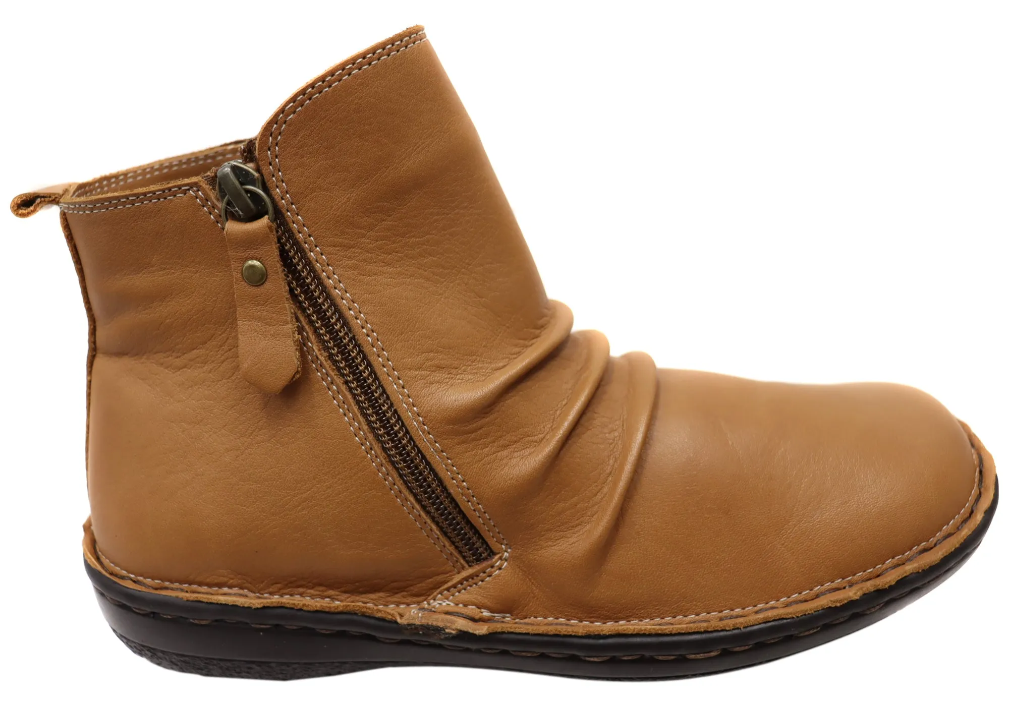 Orizonte Poet Damen Europäische Bequeme Leder Knöchelstiefel Orizonte Schuhe