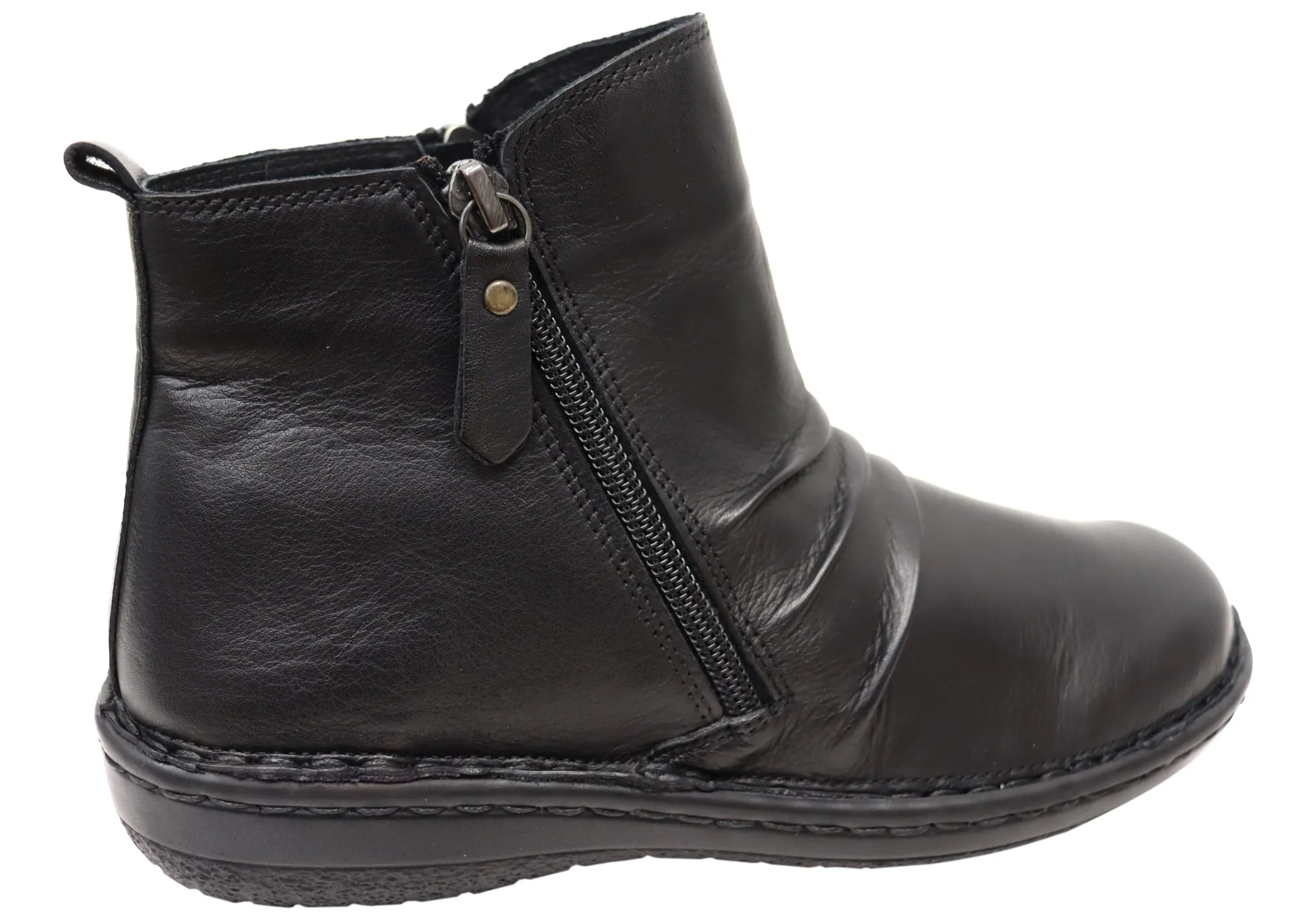 Orizonte Poet Damen Europäische Bequeme Leder Knöchelstiefel Orizonte Schuhe