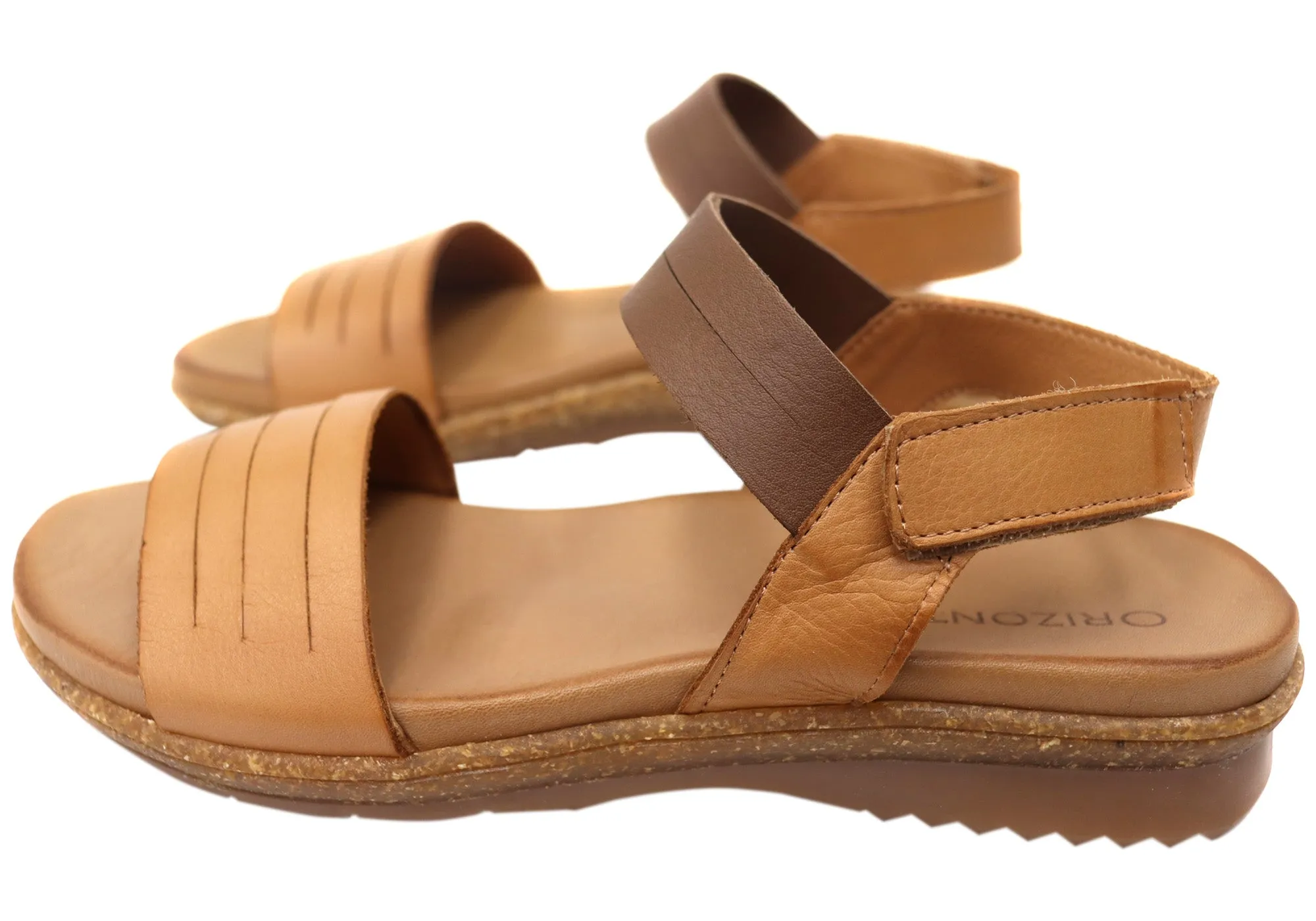 Orizonte Toukley Damen Bequeme Europäische Ledersandalen Orizonte Schuhe