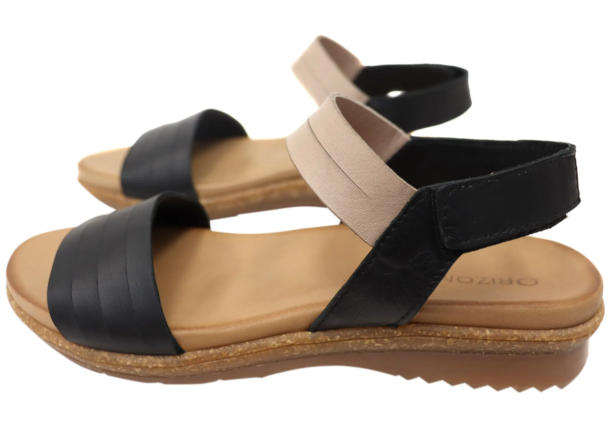 Orizonte Toukley Damen Bequeme Europäische Ledersandalen Orizonte Schuhe