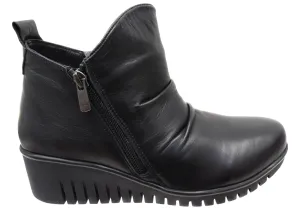 Orizonte Zayna Damen Europäische Bequeme Leder Knöchelstiefel Orizonte Schuhe