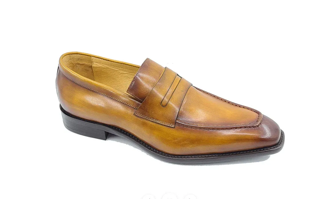 Patina Kalbsleder Slip-On Penny Loafer Cognac