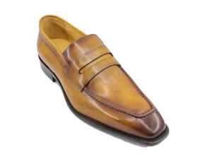 Patina Kalbsleder Slip-On Penny Loafer Cognac