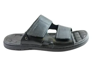 Pegada Fletcher Herren Gepolsterte Ledersandalen Made In Brazil Pegada Schuhe